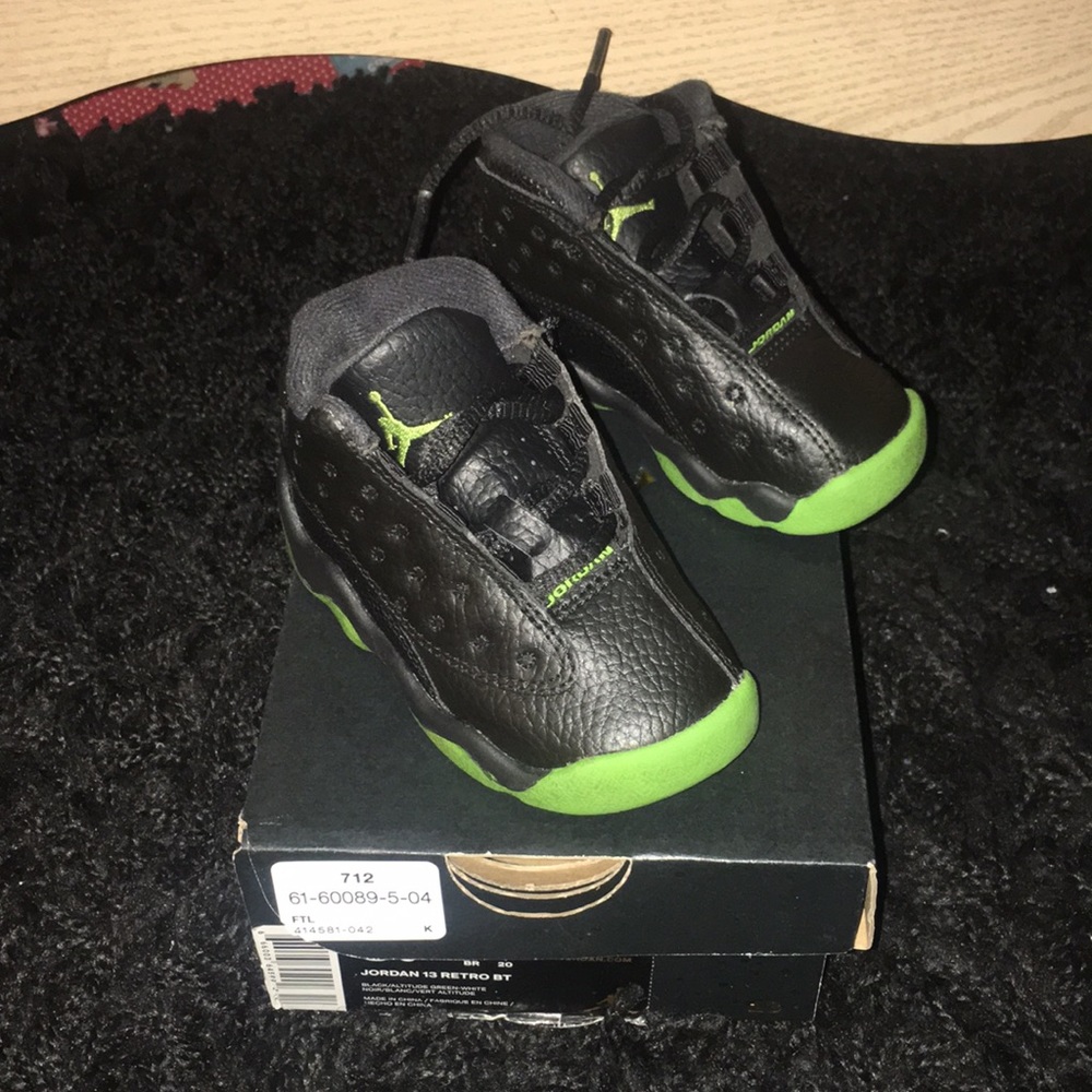 Black and Green Jordan 13 Retro